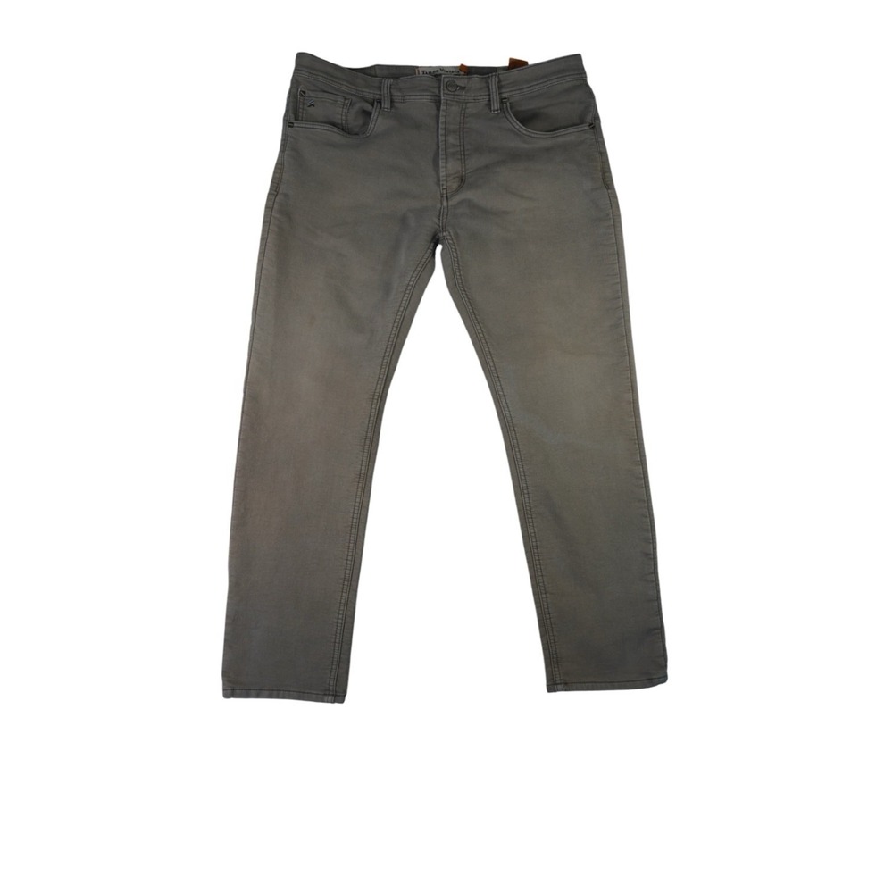 Tailor Vintage Men's Gray Stretch‎ Jeans 38x30 Straight Slim Casual Pants
